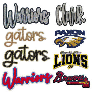 Venta al por mayor <span class=keywords><strong>de</strong></span> hierro en grandes parches <span class=keywords><strong>de</strong></span> lentejuelas <span class=keywords><strong>Sudadera</strong></span> con capucha ropa guerreros Gators tigres lentejuelas parche palabra para mujer hombre <span class=keywords><strong>sudadera</strong></span> Jeans - Product Image 1