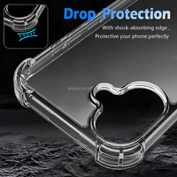 Coque pour iPhone 16 transparente Slim Fit anti-rayures souple TPU PC transparent Housse pour téléphone portable pour iPhone 16 Pro Max 16 Plus