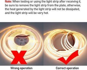 Haute CRI vente en gros DC24V COB 280 320/480 lumières néon bande pour décoration intérieure et extérieure profil lumineux étanche cob led bande - Product Image 5