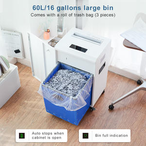 A3 Máquina De Trituradora De Papel Resistente 60L Cross Cut Non-Stop Cartões DVD CD 19 Folhas 4x40 Casca De Ferro Aplicável Hospital Clínica P4 - Product Image 2