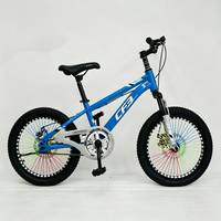 Vélo pour enfant en acier haute teneur en carbone, durable, avec rayons colorés arc-en-ciel, design jeune et dynamique, unisexe, pour le cyclisme en extérieur
