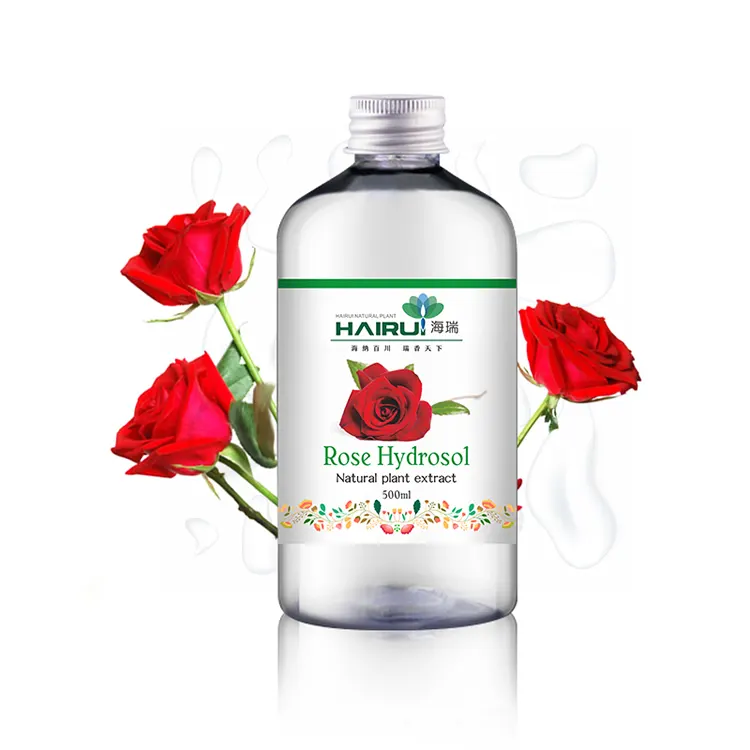 Idrolato di rosa popolare biologico di acqua di Rose floreale da 500ml per la bellezza della pelle del viso del corpo