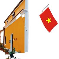 Drapeaux du Vietnam en gros 3x5 pieds, polyester 68D/100D, personnalisation de tous les pays, expédition rapide, fournisseur fiable, livraison rapide