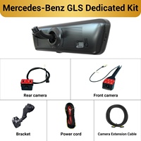 Caméra de tableau de bord double objectif H8 Pro pour Mercedes-Benz GLS, miroir 2K 8,2 pouces, vision nocturne, moniteur de stationnement, écran tactile, enregistrement en boucle, DVR HD