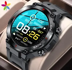 Montre intelligente Android pour hommes, sport de plein air, K37, 1.32 pouces, GPS, robuste