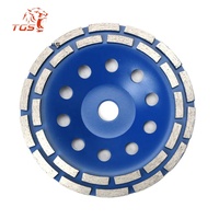 Meule diamantée en métal TGS en forme de coupelle, 100-180 mm, abrasif extra fin pour le débavurage du granit, de la céramique et de la pierre – Offre Spéciale