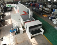 Lini Produksi Powder Coating Industri Sistem Powder Coating Lini Pengecatan untuk Kampas Rem Mobil