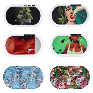 <b>Small</b> Degradable Plastic Cigarette Tray With Funnel Smoking Tray - Product Image 3