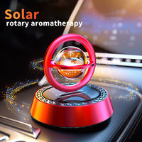 Diffuseur d'aromathérapie solaire moderne de luxe en alliage massif, portable, pour voiture, sans électricité requise