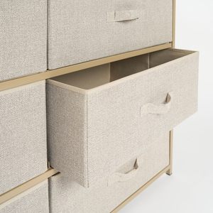 Armario Independiente Moderno SENYU con Puertas de Vidrio, Estructura Metálica, Diseño Minimalista, Muebles para Dormitorio - Product Image 6