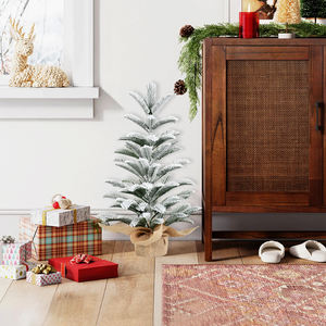 High Quality Snowy Christmas Tree Desktop <b>Ornament</b> Exquisite Shape Easy to Install Effortlessly Creates Festive Atmosphere - Product Image 5