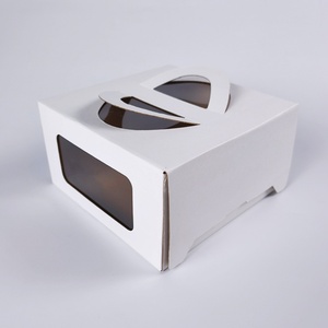 White Paper <b>Box</b> Portable Candy Carton White Card Colorful Gift Pastry Paper <b>Box</b> Packaging Custom Cake <b>Box</b> - Product Image 1