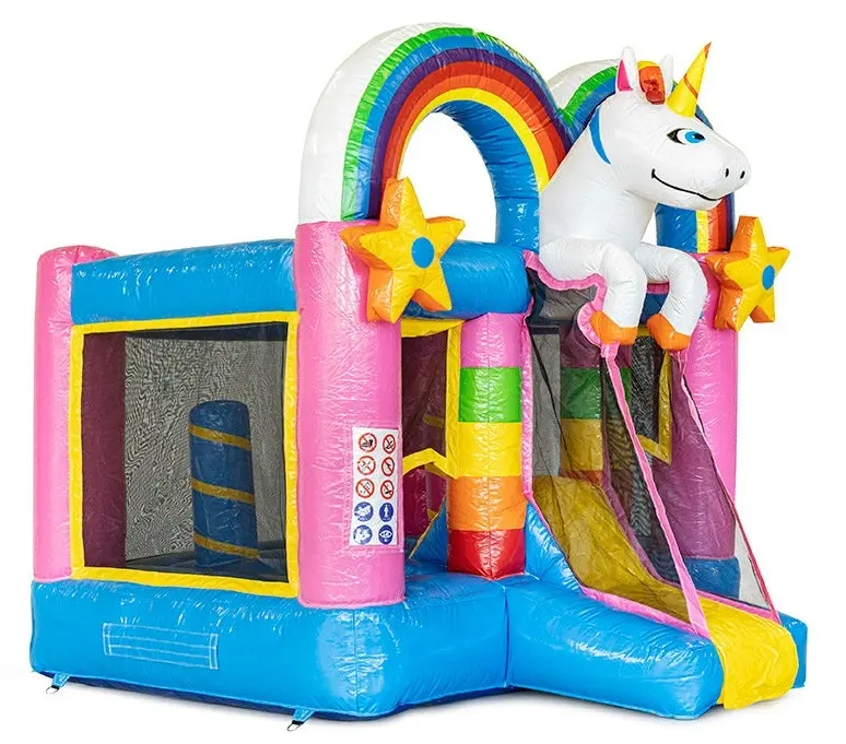 Kommerzielle aufblasbare Mini-Einhorn-Hüpfburg Kleiner Pullover Bounce House Bouncer Jumping