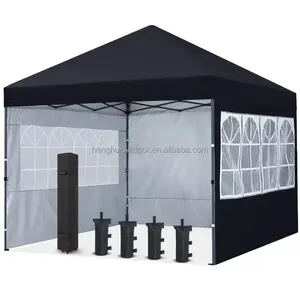 Vente en gros 3x3 2x3 3x4.5 3x6 pieds tente facile à monter auvent pop-up tente de gazebo extérieure pliante tente d'exposition commerciale