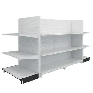 Customized Metal Supermarket Shelves Lozier Gondola Shelving For Shop Retail Stores Shelves Display Racks