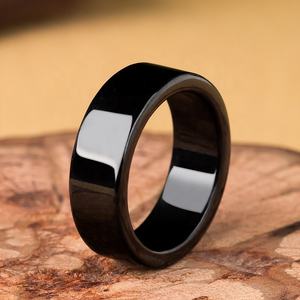 natural Jadeite <b>Black</b> Jade jade <b>ring</b> UNISEX <b>black</b> green Chinese style Fashion Simplicity original design Gift of appraisal JZ08 - Product Image 2