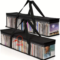 Beliebte, hochwertige, durchsichtige PVC-Aufbewahrungstasche für VHS/CD/DVD.