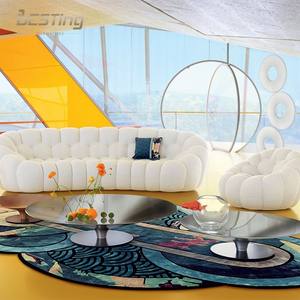 현대적인 디자인 캐주얼 침실 곡선 소파 맞춤형 패브릭 및 크기 버블 소파 - Product Image 1