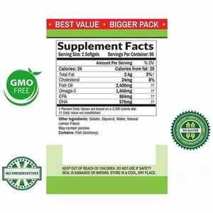 <span class=keywords><strong>Huile</strong></span> de foie de morue riche en oméga-3, EPA et DHA, <span class=keywords><strong>huile</strong></span> de poisson de haute qualité, soutient le système immunitaire, capsules molles d'<span class=keywords><strong>huile</strong></span> de poisson naturelle - Product Image 5