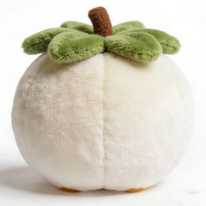 Peluche de mangostán personalizado, juguete de peluche de fruta tropical blanca, muñeco de mangostán, almohada de peluche de fruta exótica, fruta de dibujos animados - Product Image 3