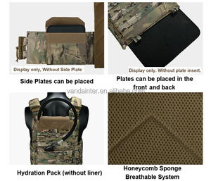 فاندا Coyote البني رخوة الإفراج السريع متعددة الوظائف سترة تكتيكية ضد الطعن لوحة دعوى الناقل - Product Image 5