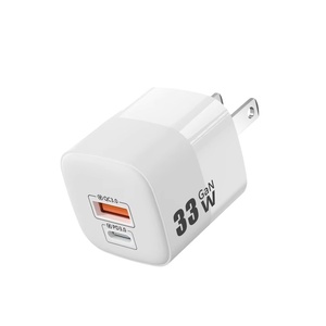 <span class=keywords><strong>Adaptateur</strong></span> de charge USB-C Justlink PD 33W GaN avec prise EU US UK, chargeur mural USB-C avec protection ignifuge pour <span class=keywords><strong>iPhone</strong></span> - Product Image 1