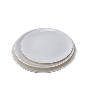 YAYU Ceramic Pure White Round Plate <b>Set</b> For Hotels And Homes Western Food <b>Serving</b> <b>Dishes</b> - Product Image 2