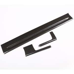 Johhar Ensemble trois pièces en fibre de carbone véritable pour Cayenne Tuning Pièces intérieures et extérieures Cadre de console centrale Autocollant de couverture - Product Image 1