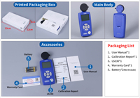 LS330 Luminomètre numérique Lux Meter 0-1000000 Lx Fc Illuminance spectrale CRI Ra CCT SDCM UVI UV Light Tester