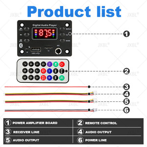 Dc 5V 12V <span class=keywords><strong>Bluetooth</strong></span> 5.0 MP3 WMA WAV APE Bảng Giải Mã rảnh tay âm thanh xe hơi Micro USB TF FM Đài phát thanh MP3 âm nhạc loa - Product Image 6