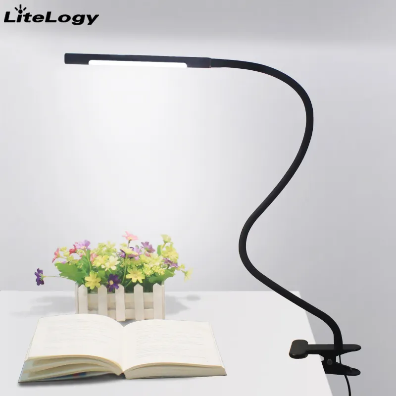 Moderne Lamp Clip Desk Bedside Usb Led Nachtkastje Leestafel Dimmer Touch Verstelbare Flexibele Bureaulamp