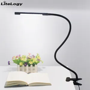 Luminária moderna de cabeceira, prendedor de mesa de cabeceira com usb e led flexível ajustável, para leitura, mesa de cabeceira