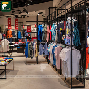 ชั้นวางเสื้อผ้าแบบหลายโซนสำหรับจัดแสดงสินค้าในร้านค้าปลีก - Product Image 3