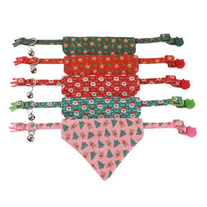 Amigo Nuevos productos para mascotas Serie de festivales Collar de gato Halloween Navidad y Acción de Gracias Collar de gato Collar de gatito con campana - Product Image 3