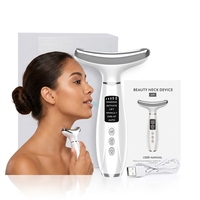 Appareil de beauté pour le cou et le visage, machine de raffermissement de la peau, masseur liftant pour le visage et le cou