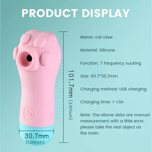 Seksueel speelgoed voor koppels, krachtige mini-vibrators voor vrouwen, clitoris- en tepelzuigvibrators, schattige kattenklauwvormige vibrators - Product Image 2