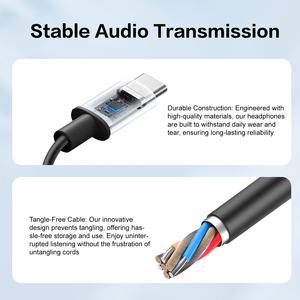 Prix usine ANC casque avec micro universel type-c <span class=keywords><strong>filaire</strong></span> écouteurs intra-auriculaires mains libres musique écouteurs et écouteurs - Product Image 6