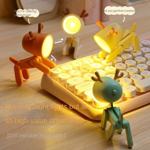 Lámpara versátil regalo creativo divertido y peculiar botón batería lámpara de escritorio ornamento succión al vacío mini luz nocturna - Product Image 2