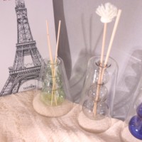 Bougie en cire de soja dans un bocal en verre réutilisable et rechargeable, diffuseur d'huile parfumée longue durée, écologique