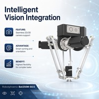 Haute vitesse 4 axes programmable tri des aliments emballage automatisation bras Dessert chocolat pâtisserie biscuit gâteau Delta Robot