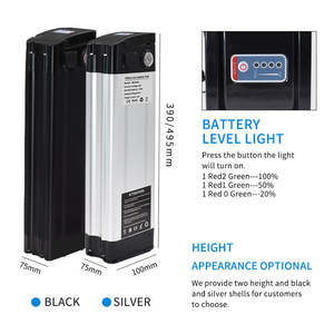 Hochleistungs 48V 21Ah Silver Fish Elektrofahrrad-Akku Wiederaufladbar mit Langer Ausdauer Lithium-Ionen Inklusive Ladegerät - Product Image 3