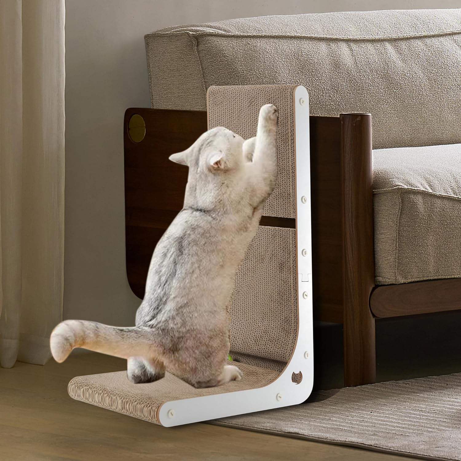 Cardboard Cat Scratcher Sustainable Fun Indoor Toy