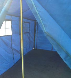 Tente d'urgence en acier de style poteau 3x4M, économique, pour les situations de catastrophe, les réfugiés, le camping en plein air, portable et imperméable - Product Image 2