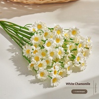 Petite fleur artificielle en soie, branche unique, écologique, réutilisable, pour la décoration de table de banquet, mariage et maison