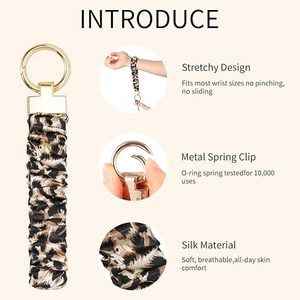Porte-clés bracelet extensible pour femme, pour clés <span class=keywords><strong>de</strong></span> voiture, avec porte-clés mignon en forme <span class=keywords><strong>de</strong></span> cerise et anneau en D - Product Image 5