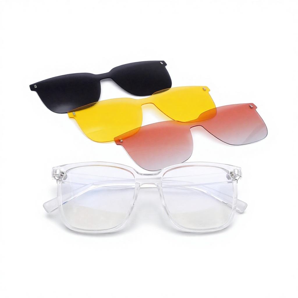 C3 transparent + three magnetic polarizers