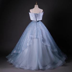 Maßgeschneiderte Ballkleider mit Spaghettiträgern für Quinceañera, Abschlussball, Geburtstagsfeier, formelle Anlässe, Vestido De Anos, Sweet 16 - Product Image 4