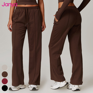 Nuovo abbigliamento sportivo per il Fitness da <span class=keywords><strong>donna</strong></span>, <span class=keywords><strong>pantaloni</strong></span> sportivi a <span class=keywords><strong>vita</strong></span> alta, larghi e dritti <span class=keywords><strong>con</strong></span> coulisse elasticizzati, <span class=keywords><strong>pantaloni</strong></span> della tuta - Product Image 1