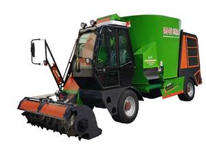 Nieuwe silagelader TMR-mengwagen zelfrijdende diervoedermenger en PTO-voerspreider mobiele veevoedermenger - Product Image 6