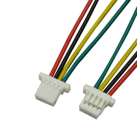 Câble Connecteur Mâle/Femelle 12V IP65 avec Boîtier en Cuivre Isolé PTFE 3 Cœurs 4-6 Broches JST SH 1.0, Personnalisation OEM, Vente en Gros Usine